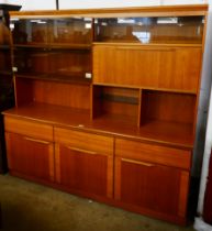 A teak wall unit