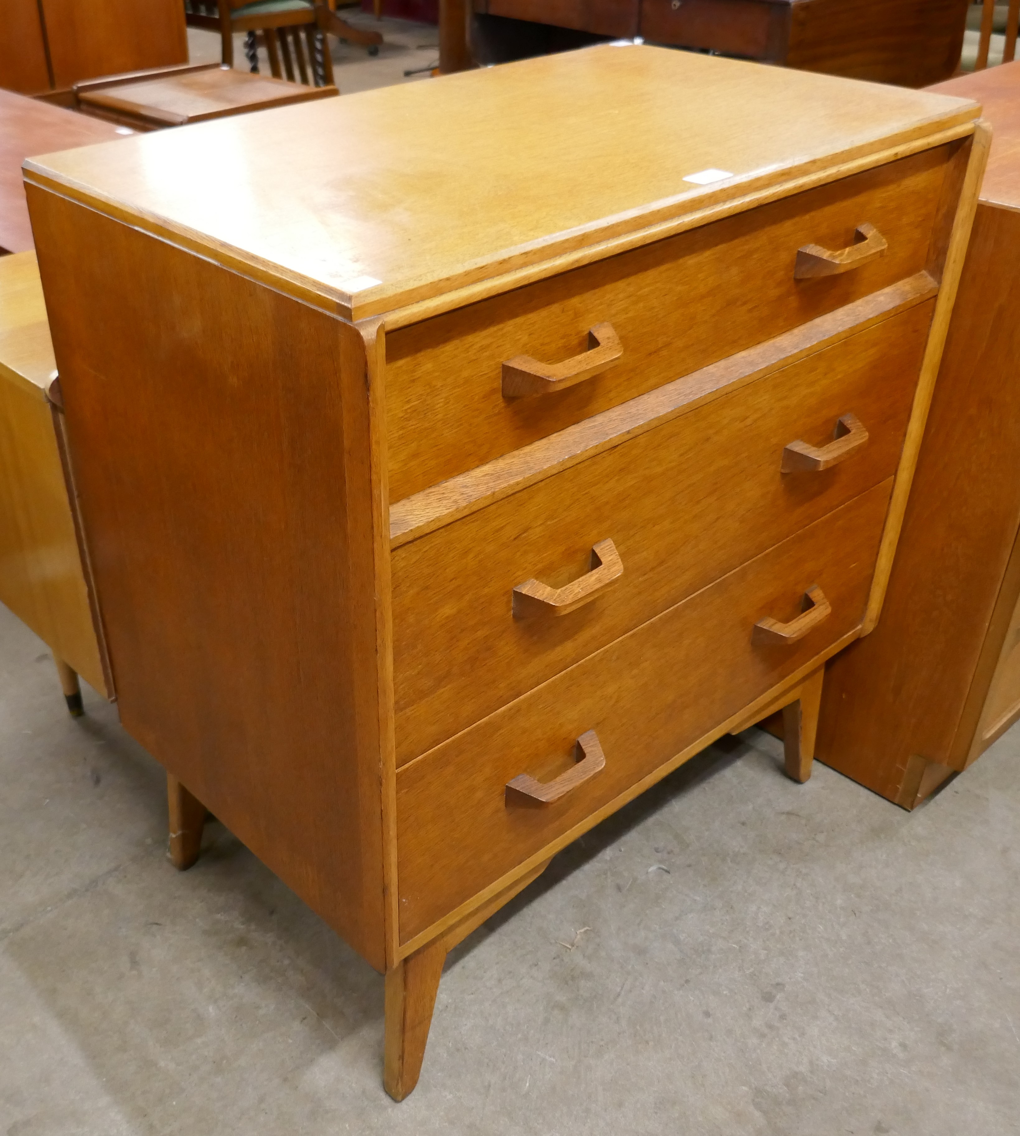 A G-Plan Brandon oak chest of drawers