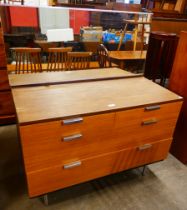 A Stag Fineline teak dressing table, designed by John & Sylvia Reid