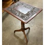 A Victorian mahogany card table