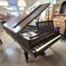 A 19th Century French Erard rosewood piano baby grand piano. Sold with non-transferable Standard