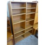 A Danish teak open bookcase