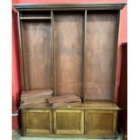 An Edward VII mahogany open bookcase