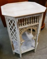 A painted Moorish style octagonal occasional table