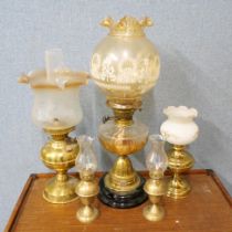 Five oil lamps