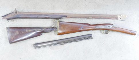Two muskets, both in parts, for repair/restoration