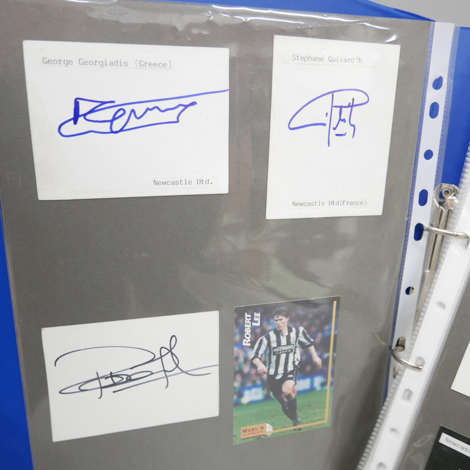 Les Ferdinand Hand Signed Framed Newcastle United Book Cover