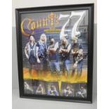 A Count's 77 hard rock band signed poster featuring Danny 'Count' Koker from Counting Cars