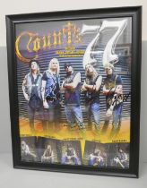 A Count's 77 hard rock band signed poster featuring Danny 'Count' Koker from Counting Cars