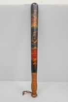 A Victorian police truncheon with painted rank marks of Constable