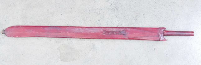 An African Maasai sword in leather scabbard