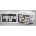 Stamps; a small album of better mint and used European stamps in sets and singles on 27 no.