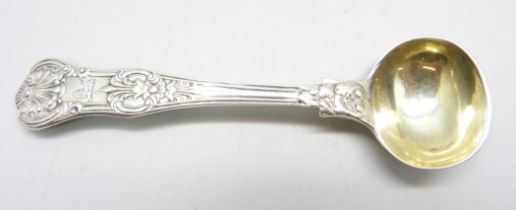 A small silver Queen's pattern sauce ladle, crested, London 1834, 30g, 113mm