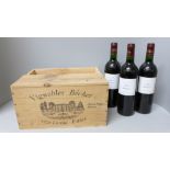 Six bottles of Vignobles Béchet 1997 Maldoror in wooden box