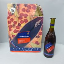 Six bottles of Rosemount Estate Grenache Shiraz Australian wine