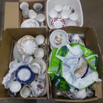 Three boxes of decorative china **PLEASE NOTE THIS LOT IS NOT ELIGIBLE FOR POSTING AND PACKING**