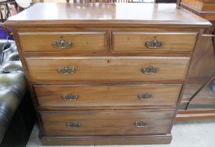 An Edward VII mahogany chest of drawers