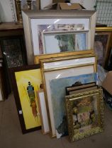 Assorted prints, pictures and paintings