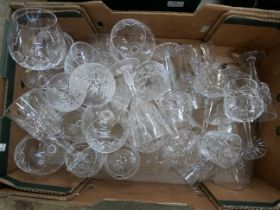 A collection of Edinburgh crystal cut glassware