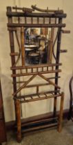 A Victorian style bamboo hallstand