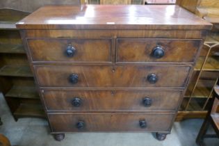 A Victorian mahogany chest of drawers