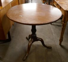 A George III tripod occasional table