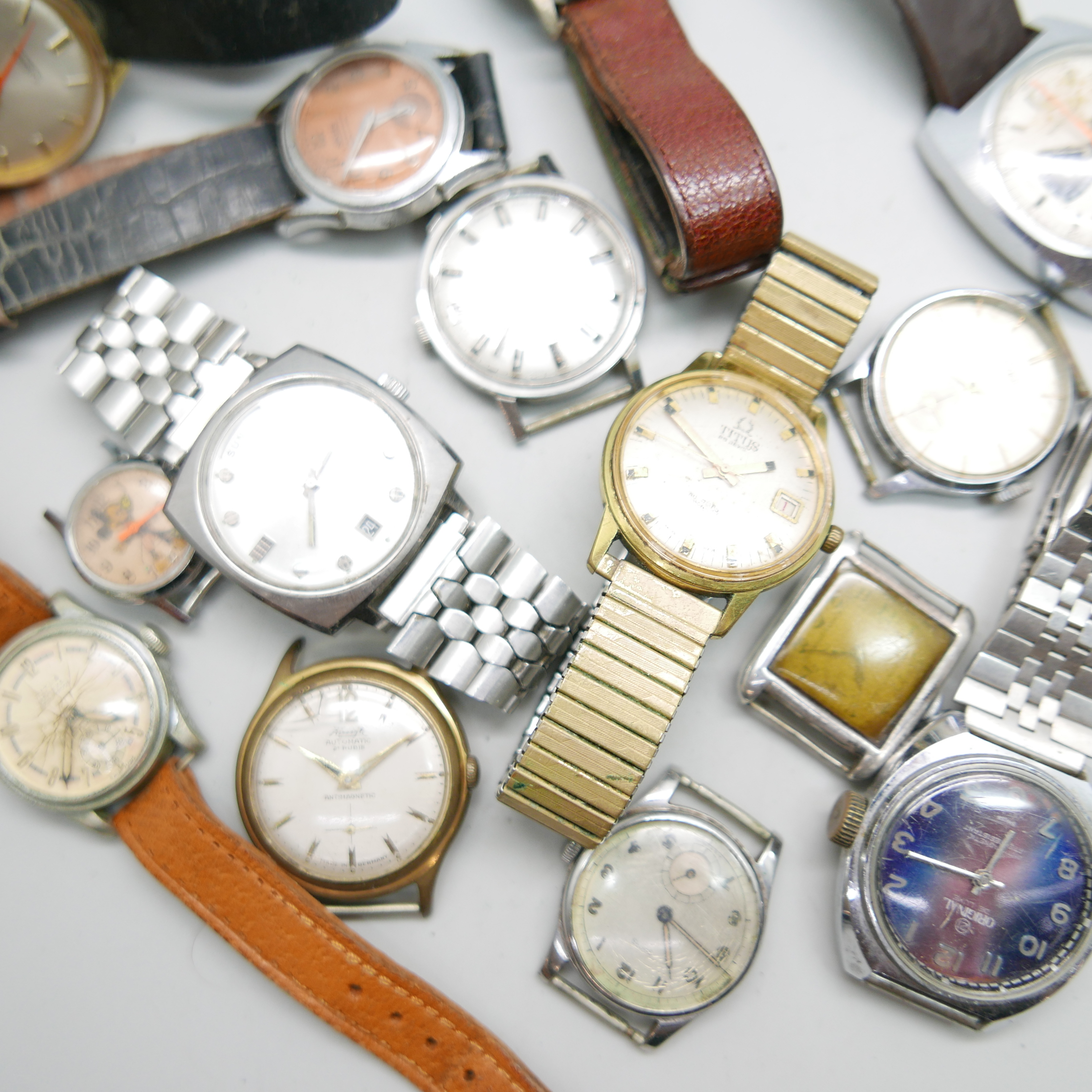 An Exactima chronograph wristwatch, others include Titus, Smiths, Oriosa, etc. - Image 2 of 2