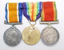 Two WWI and a WWII Africa Service Medal to 52075 Pte. 1 W. Drver, RAF