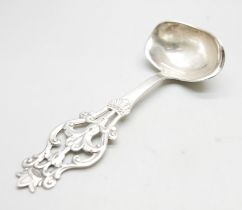 A Norwegian .830 silver ladle, maker's mark NM, Norsk Monster, 49.3g