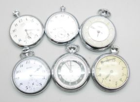 Six pocket watches