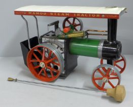 A Mamod TE 1A traction engine, boxed