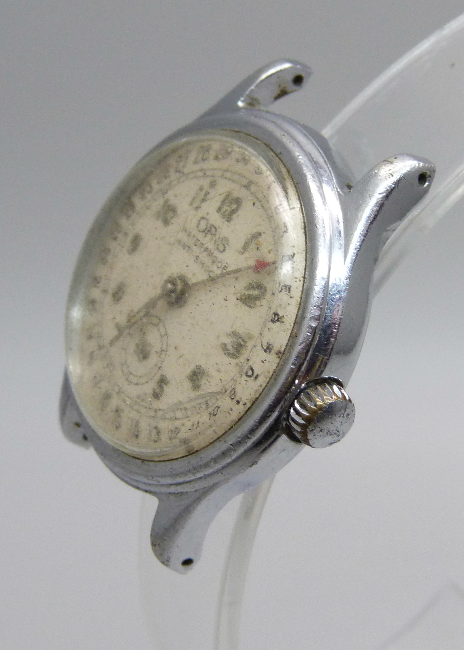 A gentleman's Oris stainless steel, manual wind, waterproof and anti-shock wristwatch, 30mm - Image 2 of 4