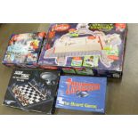 A Star Trek Next Generation chess set, Captain Scarlet Cloudbase and SPV Combat set and a