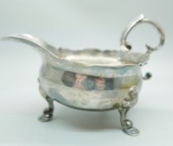 A George II silver jug, London 1741, Francis Spilsbury I, 169g