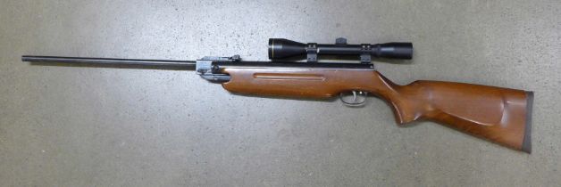 A German Weihrauch HW35 kal 5.5 target shooting air rifle with Apollo Gold Star 4 x 40 scope