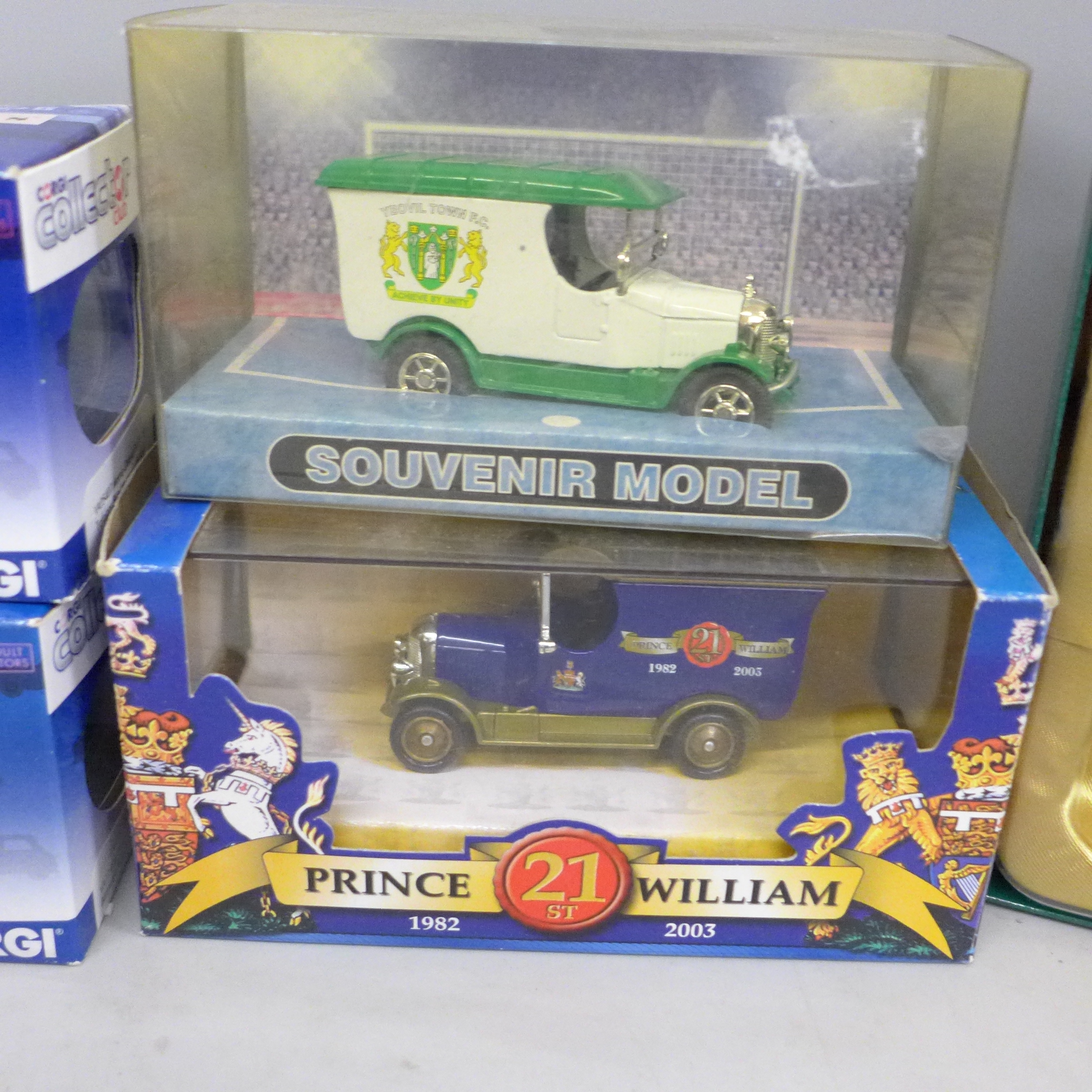 A collection of nine die-cast model vehicles; Days Gone HRH The Prince of Wales 60th Birthday Set, - Image 2 of 3