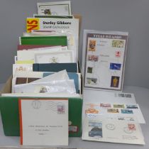 Stamps; a box of stamps, covers, etc., noted Campbell Paterson Ltd New Zealand specialist catalogue