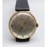 A 9ct gold cased Rolex Precision wristwatch, the case back bears inscription dated 1975, 31mm case