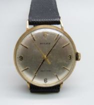 A 9ct gold cased Rolex Precision wristwatch, the case back bears inscription dated 1975, 31mm case