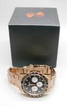 A gentleman's Rotary chronograph wristwatch, boxed