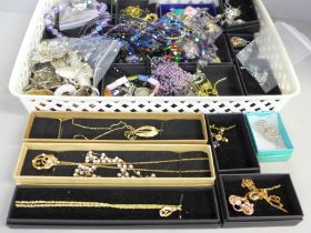 A collection of costume jewellery, all boxed