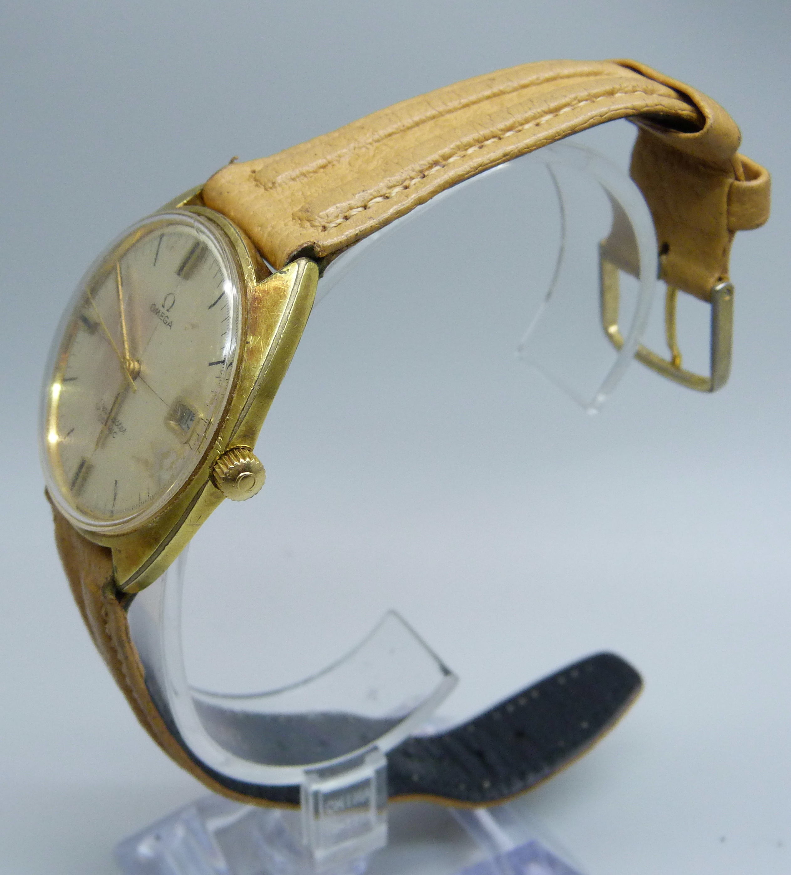 A gentleman's Omega Seamaster Cosmic wristwatch with date, (plate on case back a/f) - Image 2 of 7