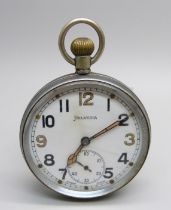 A Helvetia military issue pocket watch, GS/TP, 165249