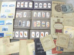 A large collection of John Players and other cigarette cards, two albums of British Naval Craft