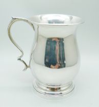 A silver mug, J.C. Ltd., Birmingham 1976, 190g