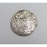 Coins; a King John short cross silver penny, (1199-1216)