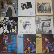 Nine Bob Dylan unofficial LP records: Tough Songs, Inside The Museums, Minnesota 1961, Vol.1, Nearer