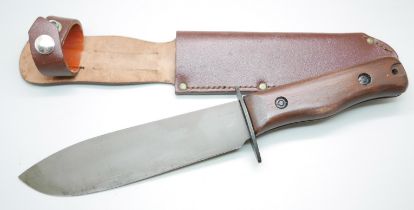 A Wilkinson RAF survival knife, with scabbard