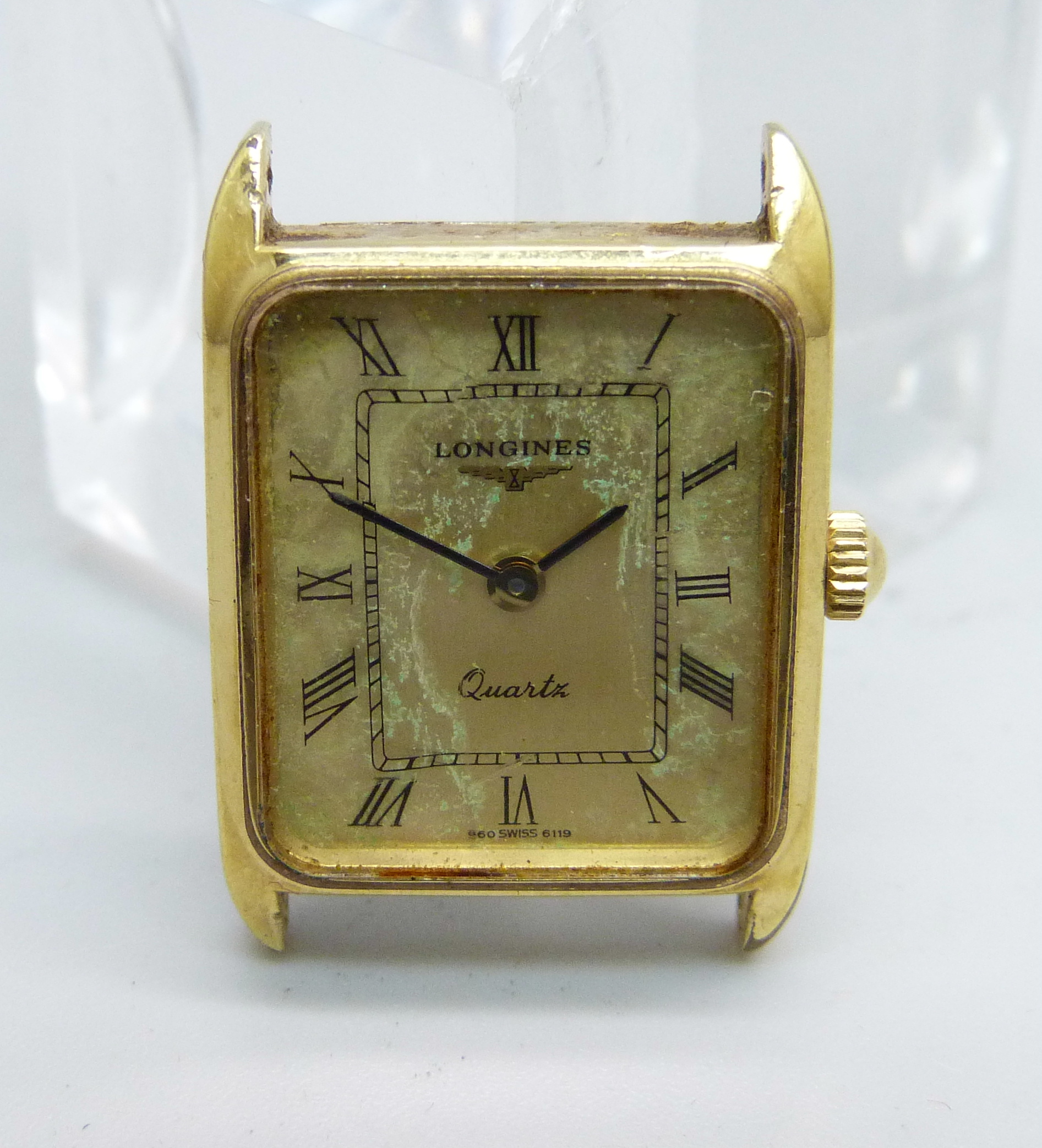 A lady's Longines wristwatch, a/f