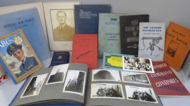 RAF interest; documents related to 1489474 AC2 Sargisson, training notes, instruction manuals and